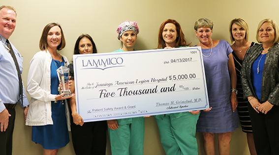 Jennings American Legion Hospital Wins LAMMICO Grant